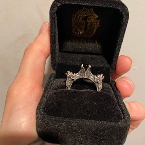 Omnia studios sterling silver and onyx nocturne ring size 6